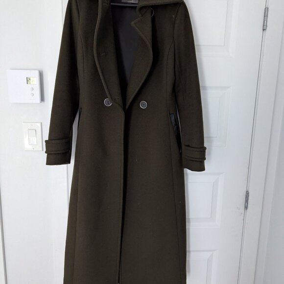Mackage Elodie wool coat in olive - Picture 3 of 7